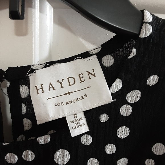 Retro Polka Dot Midi Dress Hayden LA sz S - Picture 3 of 7